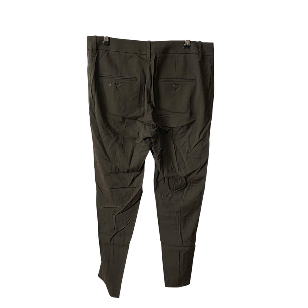 VINCE 6 Seamed Trouser Pants Dark Brown Viscose Elastane Career Stretch - Picture 10 of 12